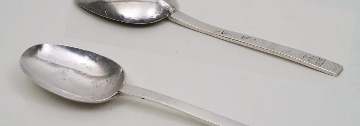 Forged Parisian spoon from the mid-17th century, silver - HELGA MATZKE KG